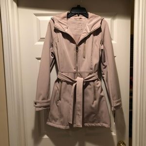 Calvin Klein Beige Womens Coat XS
